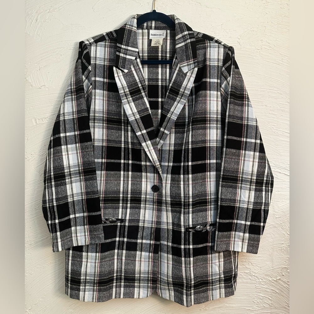 Plaid Blazer Jacket